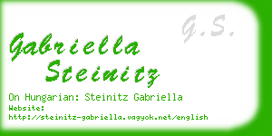 gabriella steinitz business card